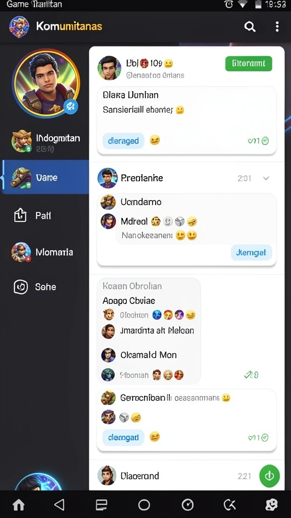 Tampilan utama permainan dengan berbagai pilihan mesin slot.