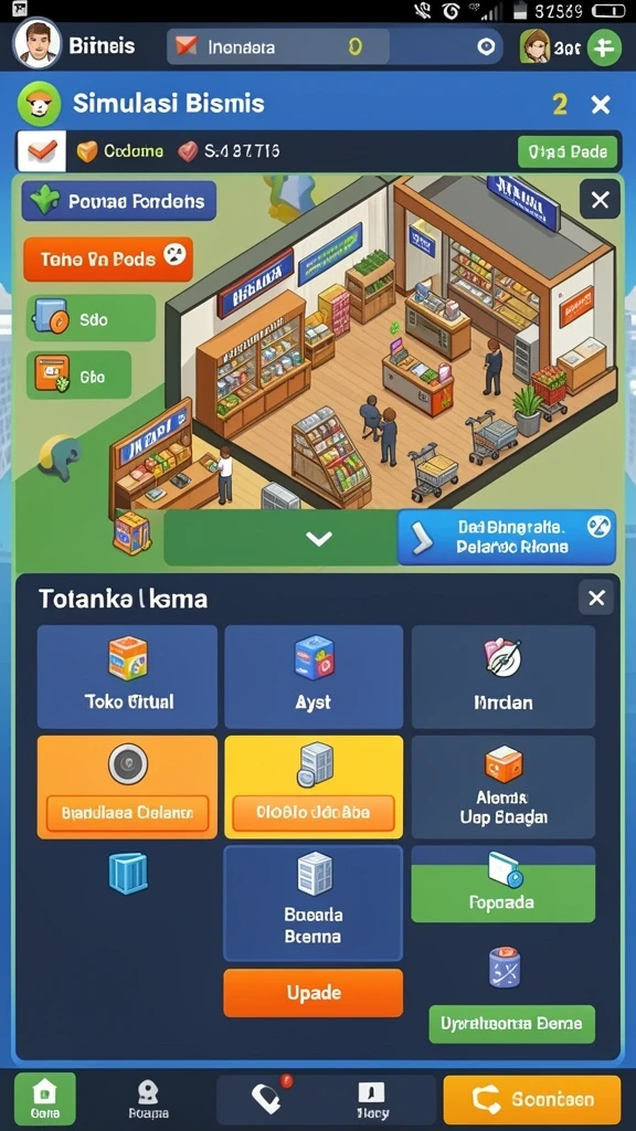 Tampilan antarmuka yang intuitif dan menarik.