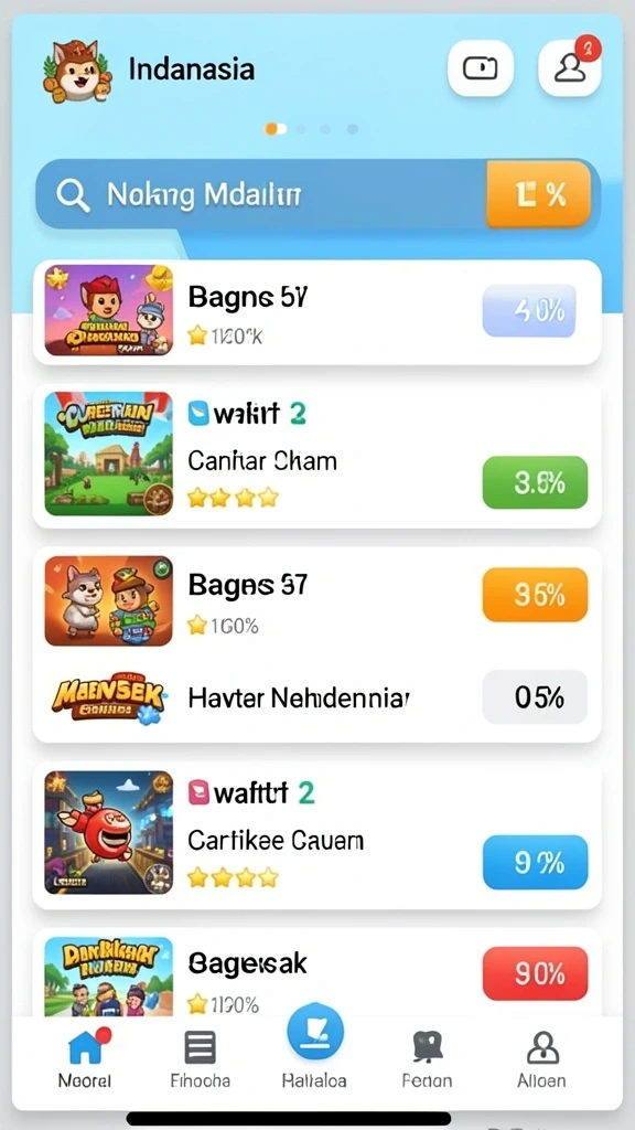Berbagai pilihan karakter dan skin yang dapat dikoleksi.