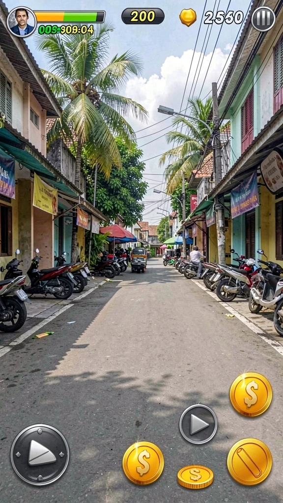 Menampilkan karakter utama dalam aksi menegangkan.