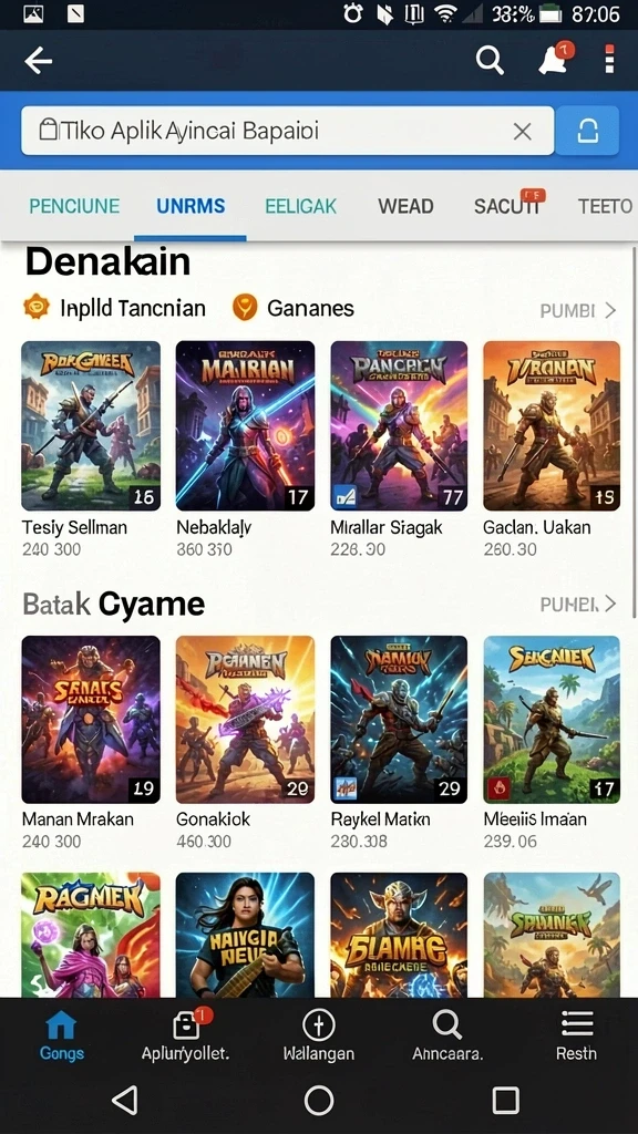 Beragam pilihan permainan slot yang seru.