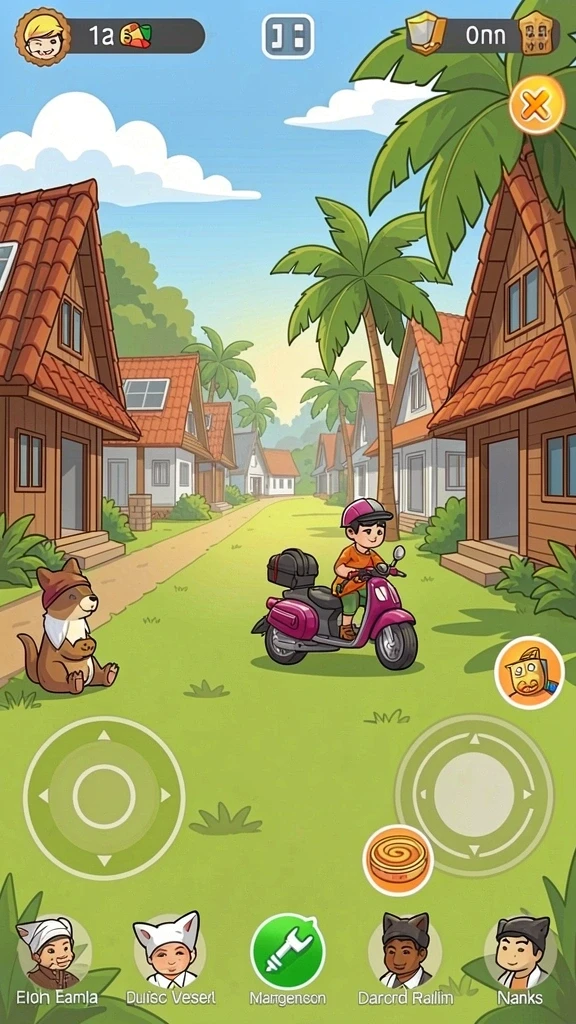Tangkapan layar menampilkan aksi seru dalam permainan.