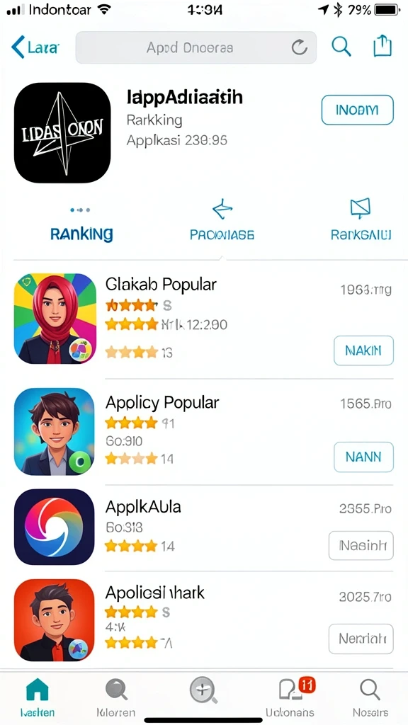 Sistem peningkatan karakter yang unik dan menarik.