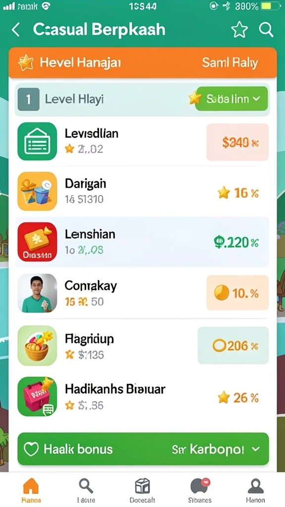 Tampilan antarmuka yang menarik dan user-friendly.