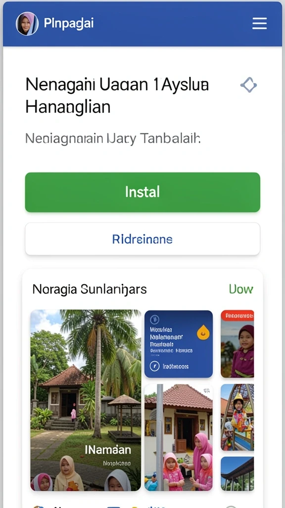 Tampilan awal permainan yang menarik dan user-friendly.