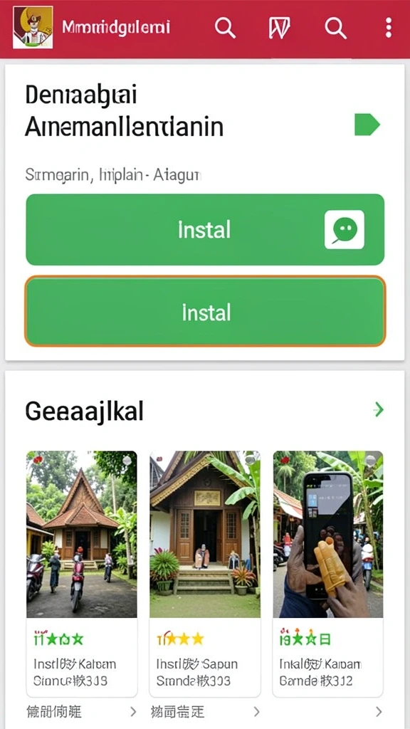 Tampilan antarmuka yang user-friendly.