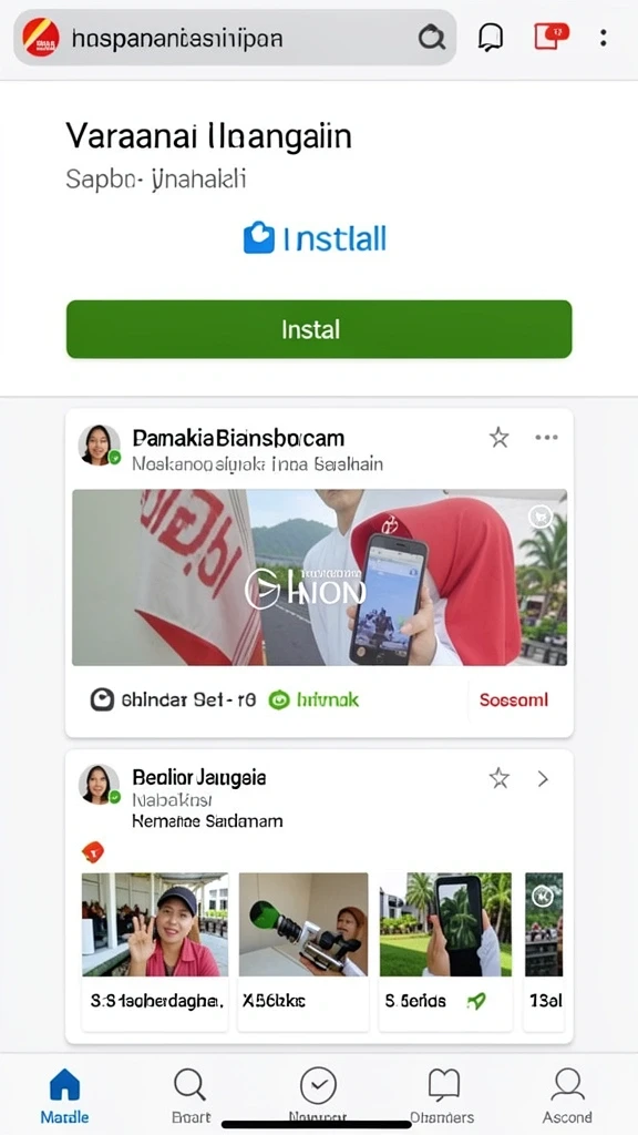 Tampilan antarmuka pengguna yang intuitif.