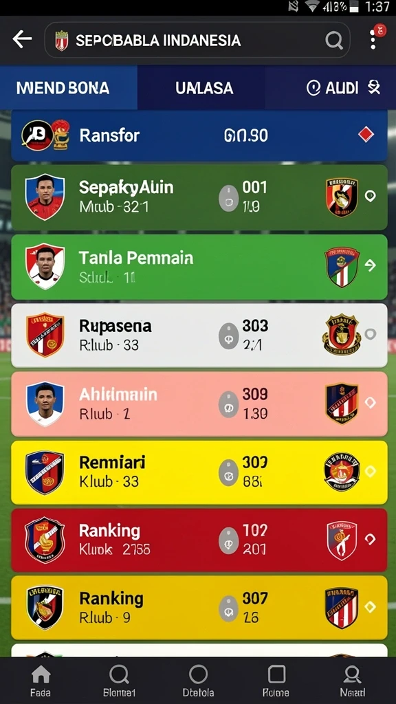 Tampilan antarmuka pengguna yang menarik.