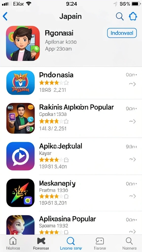 Tampilan awal yang menarik dan mudah dinavigasi.
