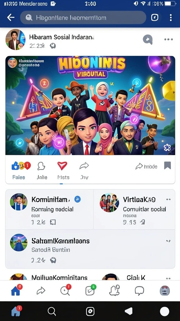 Tampilan karakter yang beragam dan menarik.