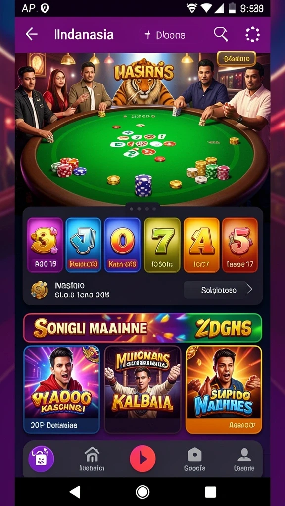 Berbagai pilihan permainan taruhan yang tersedia.