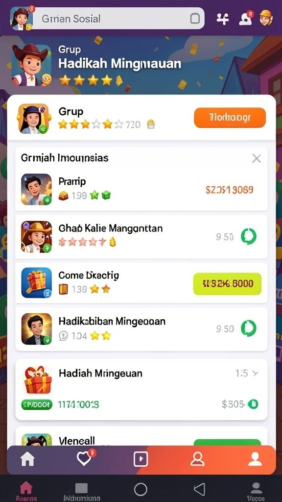 Tampilan antarmuka yang bersih dan modern.