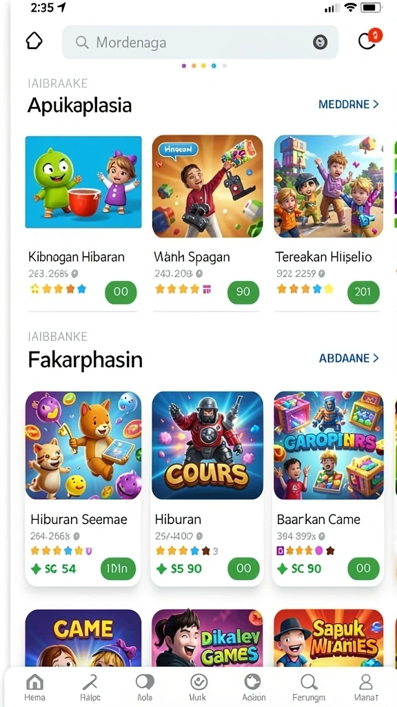Antarmuka pengguna yang intuitif dan menarik.