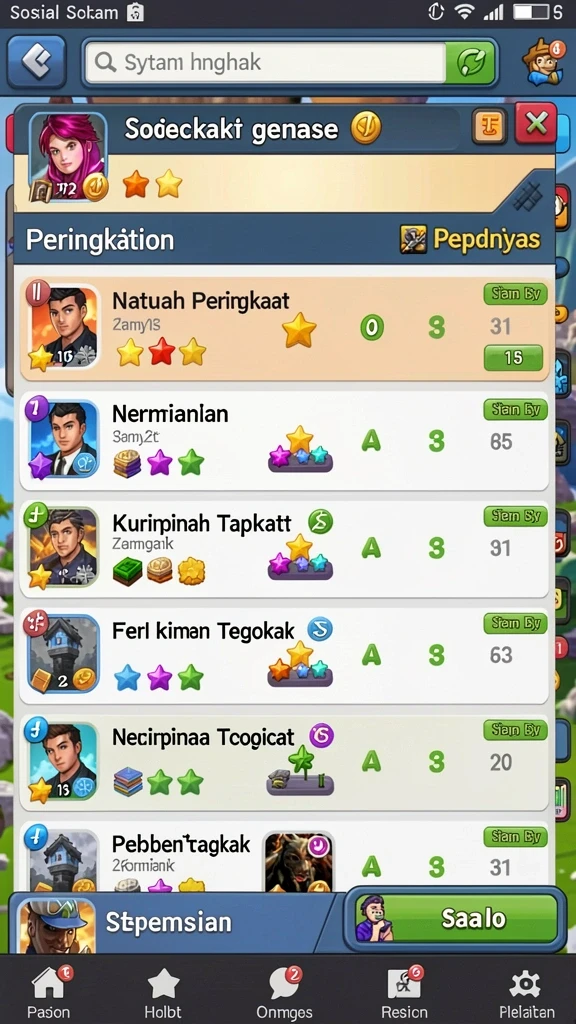 Screenshot aplikasi SJO777: Menampilkan berbagai tema slot yang seru.