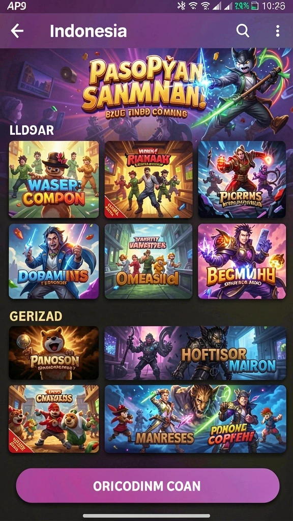 Gambar aksi seru dari permainan di level menantang.