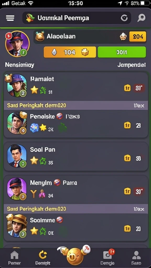 Screenshot menampilkan momen interaksi antarpemain dalam game.